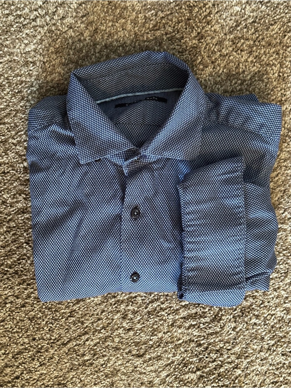 Hammer Made Blue Microdot Button-Up Shirt